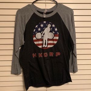 3/4 length Hookgrip Weightlifting Tee